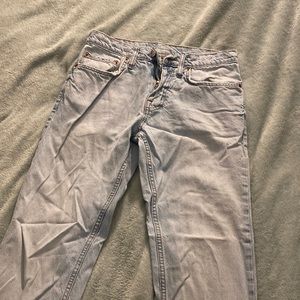 Mens Goodfello Blue Jean Chinos Slim 30x32